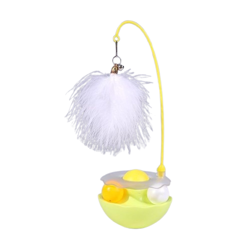 Interactive Cat Tumbler Toy – Food Dispensing Exercise Toy for Indoor Cats