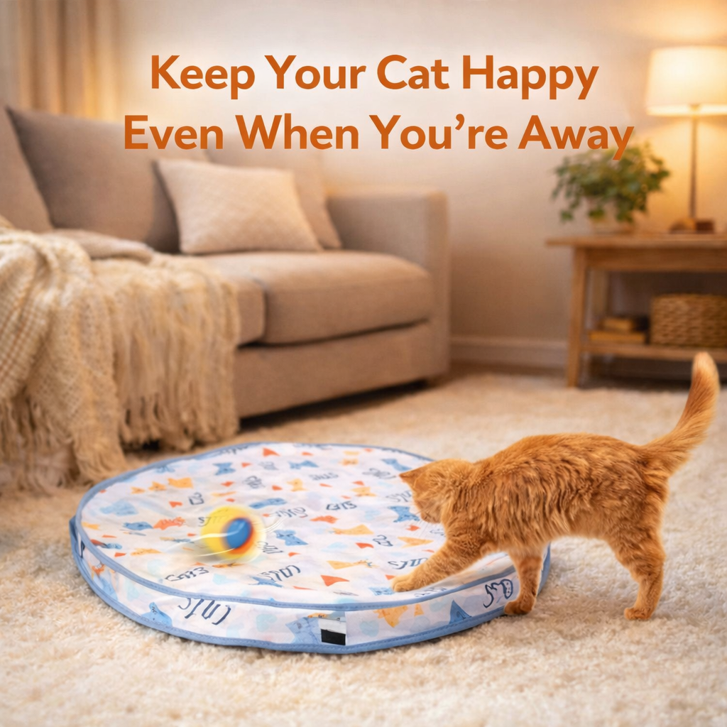 👉 Interactive Cat Toy Ball – Automatic Rolling Motion Activated Toy for Indoor Cats