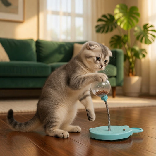 Cat Feeder Toy Ball – Interactive Treat Dispensing Puzzle Toy for Cats