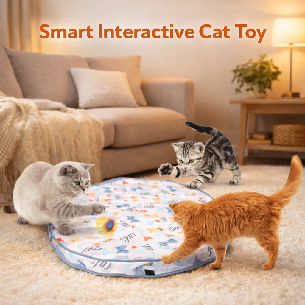 👉 Interactive Cat Toy Ball – Automatic Rolling Motion Activated Toy for Indoor Cats